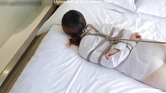 Chinese Teen Girl Bondage Pantyhose