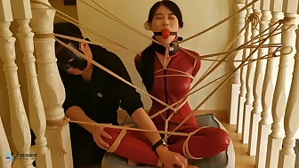 Asian Tied In Red