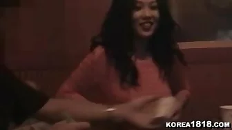 sexy Korean hostess fondled