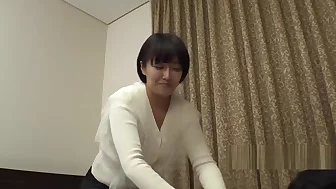 hot chunky Korean girl fucks at a massage parlor